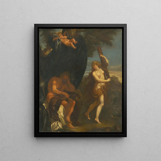 Mythological scene painting - Anonymous — framed artwork on a wall