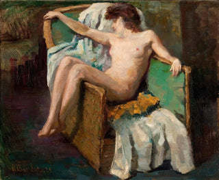 Nude in an armchair - Anonymous — artwork view