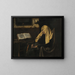 an elderly woman sleeping - Anonymous — framed artwork on a wall