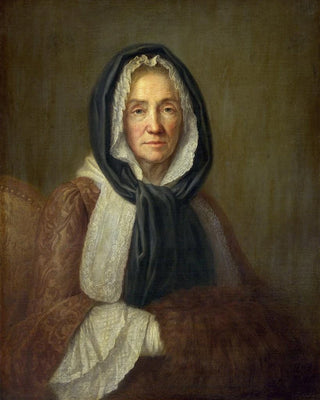 Old woman with a muff - Anonymous — artwork view