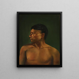 Indian Ears Painting - Anonymous — framed artwork on a wall