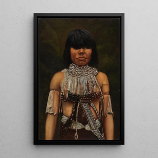 Reproduction of the painting Girl Piro - Anonymous