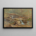 Pond in the Woods - Anonymous — framed artwork on a wall