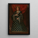Reproduction of the painting Portrait of Bona de Berry, wife of Amedeo VII - Anonymous