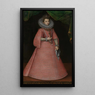 Reproduction of the painting Portrait painting of Caterina d'Asburgo - Anonymous