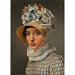 Reproduction of the painting Portrait of a lady probably the Roman model Maddalena - Anonymous