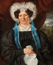 Portrait of a lady with a lace bonnet in the background, Artstetten Castle - Anonymous — artwork view