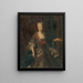 Portrait of the Archduchess - Anonymous — framed artwork on a wall