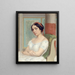 Portrait of Ernesta Grisi - Anonymous — framed artwork on a wall