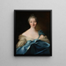 Portrait of an anonymous woman as Diana - Anonymous — framed artwork on a wall