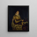 Portrait of Woman - Anonymous — framed artwork on a wall