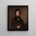 Portrait of a Sculptor - Anonymous — framed artwork on a wall