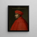 Portrait of Baldo degli Ubaldi - Anonymous — framed artwork on a wall