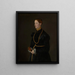 Portrait of Barbara Kressin - Anonymous — framed artwork on a wall