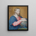 Portrait of Christ - Anonymous — framed artwork on a wall