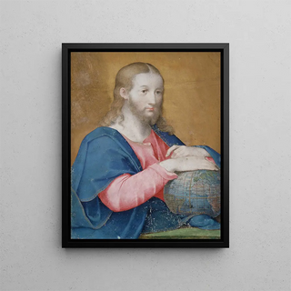 Portrait of Christ - Anonymous — framed artwork on a wall