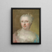 Portrait of Countess of Martigny - Anonymous — framed artwork on a wall