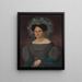 Portrait of Éléonore Gomliska et Pelletier - Anonymous — framed artwork on a wall