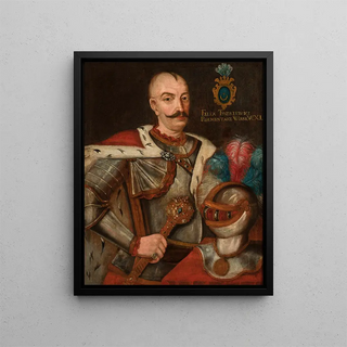 Portrait painting of Félix Tyszkiewicz, Leliwa - Anonymous — framed artwork on a wall