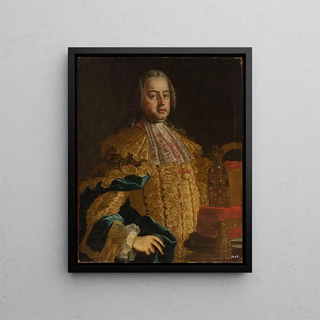 Portrait of François I Étienne de Lorraine - Anonymous — framed artwork on a wall