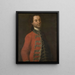 Portrait painting of Franciszek Botty, captain of Pidhirtsi - Anonymous — framed artwork on a wall