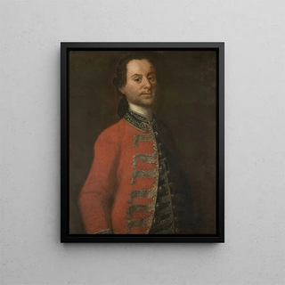 Portrait painting of Franciszek Botty, captain of Pidhirtsi - Anonymous — framed artwork on a wall