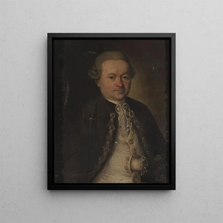 Portrait of Franciszek Halka-Ledóchowski - Anonymous — framed artwork on a wall