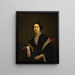 Portrait of Harriet Clark Ferrell - Anonymous — framed artwork on a wall