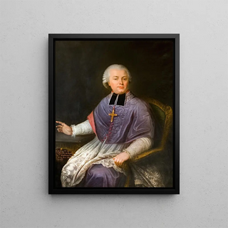 Portrait Painting of Jean Auguste de Chastenet de Puységur - Anonymous — framed artwork on a wall