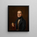 Portrait of Johann Jakob Bachofen 1815-1887 - Anonymous — framed artwork on a wall