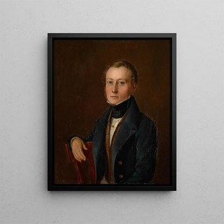Portrait of Johann Jakob Bachofen 1815-1887 - Anonymous — framed artwork on a wall