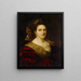 Portrait painting of Laura dei Dianti - Anonymous — framed artwork on a wall
