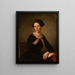 Portrait painting of Leokadia Krupska, sister of Boniface - Anonymous — framed artwork on a wall
