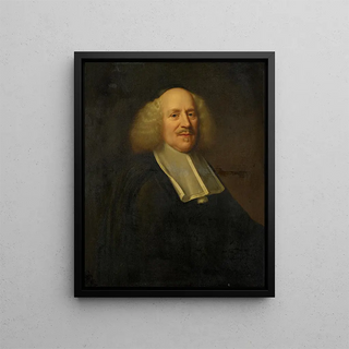 Portrait of Louis Boucherat Count of Compans - Anonymous — framed artwork on a wall