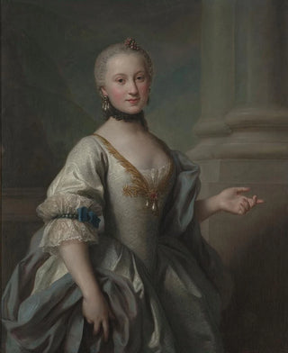Portrait Painting of Maria Amalia Fryderyka Mniszech née Brühl - Anonymous — artwork view