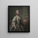 Portrait Painting of Maria Amalia Fryderyka Mniszech née Brühl - Anonymous — framed artwork on a wall