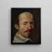 Portrait Painting of Martin de Barcos, Abbot of Saint-Cyran, Brenne - Anonymous — framed artwork on a wall