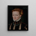Portrait of Mary Stuart 1542-1587 - Anonymous — framed artwork on a wall