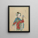 Portrait of a character from Peking opera 10 - Anonymous — framed artwork on a wall