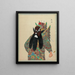 Portrait of a character from Peking opera 11 - Anonymous — framed artwork on a wall