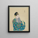 Portrait of a character from Peking opera 1 - Anonymous — framed artwork on a wall