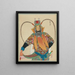 Portrait of a character from Peking opera 2 - Anonymous — framed artwork on a wall