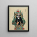 Portrait of a character from Peking opera 4 - Anonymous — framed artwork on a wall