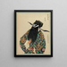 Portrait of a character from Peking opera 5 - Anonymous — framed artwork on a wall