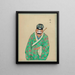 Portrait of a character from the Beijing opera 7 - Anonymous — framed artwork on a wall