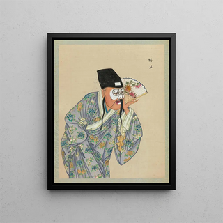 Portrait of a character from Peking opera 8 - Anonymous — framed artwork on a wall