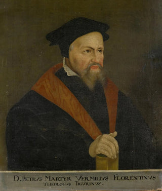 Portrait painting of Petrus Martyr Vermigli - Anonymous — artwork view