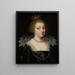Portrait of Queen Anne of Austria 1601-1666 - Anonymous — framed artwork on a wall
