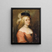 Portrait of Rubens' Wife - Anonymous — framed artwork on a wall