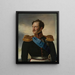 Portrait of Tsar Nicholas I - Anonymous — framed artwork on a wall